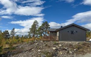 a house on top of a hill with trees at 2 Bedroom Beautiful Home In Gålå in Gålå +9 photos