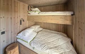a wooden cabin with two bunk beds in it at 2 Bedroom Beautiful Home In Gålå in Gålå