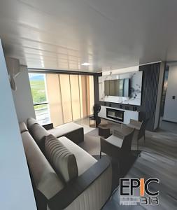 Η κουζίνα ή μικρή κουζίνα στο Epic Suite 313 Deluxe Airport Family 3H 10P +17 φωτογραφίες