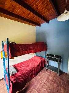 Postel nebo postele na pokoji v ubytování Casa con bajada al Río Potrero de los funes