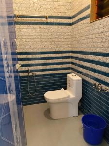 a bathroom with a toilet and a shower at Nakshatra Homestay in Vattavada
