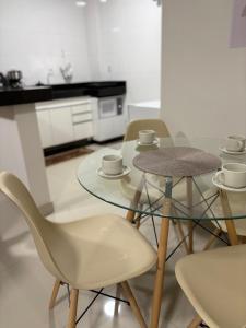 Kuchyň nebo kuchyňský kout v ubytování flat ao lado do shopping + 5 fotografií