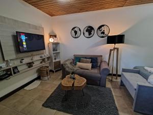 TV a/nebo společenská místnost v ubytování Depto monoambiente súper funcional,a metros del centro Magnífico