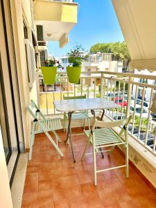 Balkón nebo terasa v ubytování Seaside appartment