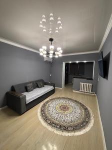 Χώρος καθιστικού στο Aidana Apartments