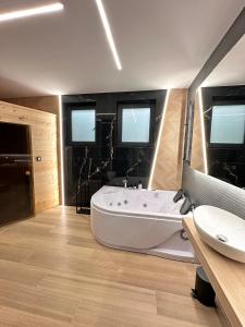 Koupelna v ubytování Spa Apartament Wisła