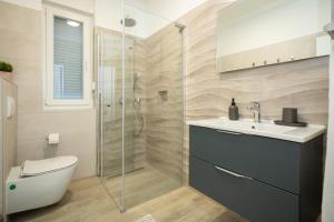 Et badeværelse på Holiday House Villa Skrila