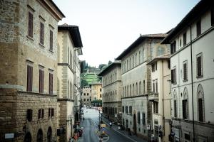 a view of a city street with buildings at Benci House in Florence