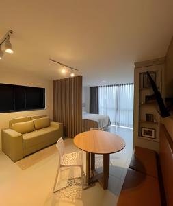 TV a/nebo společenská místnost v ubytování Loft Feldmann localização estratégica + 24 fotografií