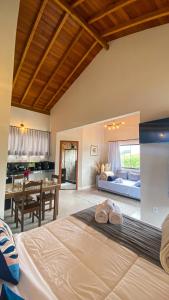 Ένα ή περισσότερα κρεβάτια σε δωμάτιο στο Villaggio Gagno