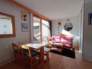 Χώρος καθιστικού στο Les Chalets de la Vanoise
