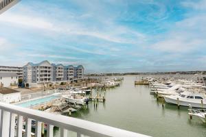 a view of a marina with boats in the water at White Marlin 208B in Ocean City