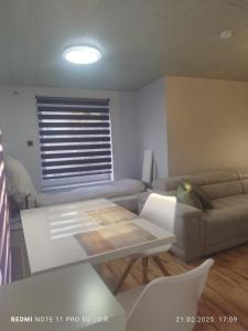 Χώρος καθιστικού στο Möb Monteurapartment in Gladbeck +1 φωτογραφίες