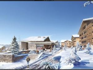 Το Les Saisies : Appartement neuf, 6 pers, 3*, 2 ch, Animaux admis, Parking - FR-1-293-240 τον χειμώνα