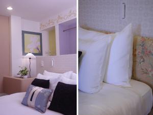 Postel nebo postele na pokoji v ubytování Le Macaron Garden Stay - City Boutique Hotel Da Lat