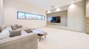 TV a/nebo společenská místnost v ubytování P&A APARTAMENT