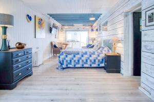 Postel nebo postele na pokoji v ubytování The Studio At Raymond House - Penally - Tenby