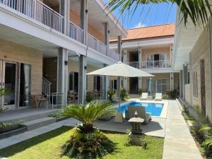 Bygningen som pensionatet ligger i