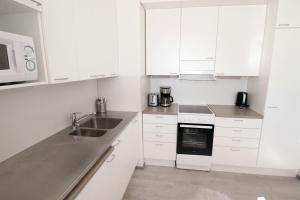 Kuchyň nebo kuchyňský kout v ubytování Central and Spacious Apartment for 5