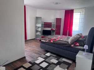 Χώρος καθιστικού στο DanMa Ferienwohnung Apartment-Gemeinschaftsküche