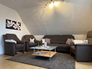 Posezení v ubytování Ferienhaus mit Weitblick bei Medebach