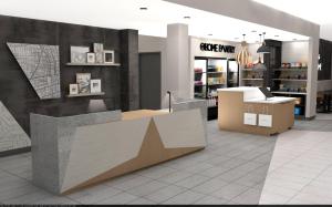 un magasin avec un comptoir au milieu d'une pièce dans l'établissement @HOME by Best Western St. George, à Saint George 2 autres photos