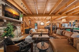 Posezení v ubytování The Lodge at Shuler Gap