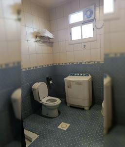 a bathroom with a toilet and a sink at جراند خيال للشقق المخدومة in Abha