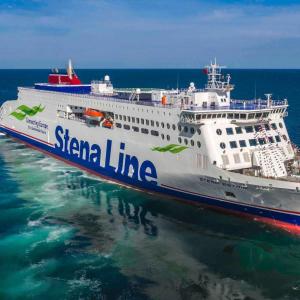 a cruise ship is docked in the ocean at 20 Chestnut Grove in Stranraer +1 photo