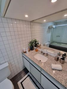 Koupelna v ubytování Hotel Sol Victória Marina