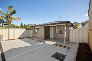 Bygningen som feriehuset ligger i