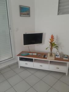 Μια τηλεόραση ή/και κέντρο ψυχαγωγίας στο Paradise SunRise Apt'Hôtel Gosier - T2