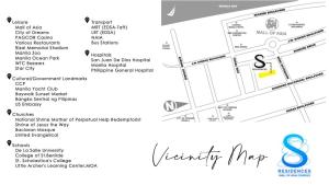 une carte de l'emplacement de l'événement dans l'établissement S Residences Tower 1 - near MOA & Ayala Malls Manila Bay, à Manille