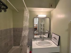 Koupelna v ubytování Studio Montagne au Pied des Pistes avec Parking - FR-1-814-128 + 4 fotografie