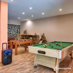 Mesa de billar en Rupicapra Holiday Mountain House