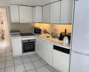 Η κουζίνα ή μικρή κουζίνα στο Cozy duplex with garden on the outskirts of Paris