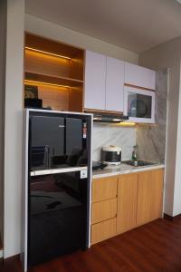 Kuchyň nebo kuchyňský kout v ubytování Villa Caldera D2 Batu