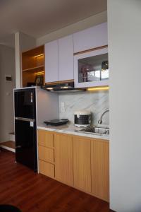 Kuchyň nebo kuchyňský kout v ubytování Villa Caldera D2 Batu