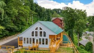 El edificio en el que está la casa vacacional