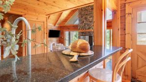 Televisyen dan/atau pusat hiburan di Secluded w Deck Views Hot Tub Ping Pong Hudson in the Berks by AvantStay