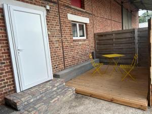 Patio nebo venkovní prostory v ubytování Studio erny