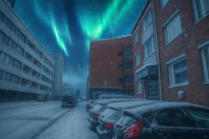 Cozy Studio Apartment at Prime Central Location by BookLapland v zimě