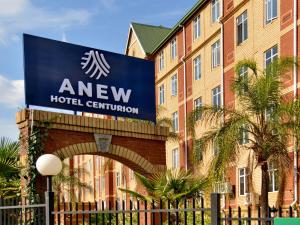a sign for a new hotel on a building at ANEW Hotel Centurion Pretoria in Centurion