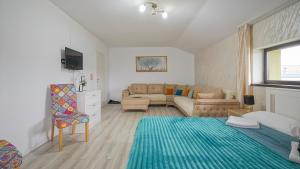 TV a/nebo společenská místnost v ubytování Vila Suveranii