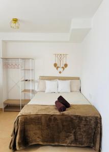 Ένα ή περισσότερα κρεβάτια σε δωμάτιο στο Estudio para pareja en Jaen