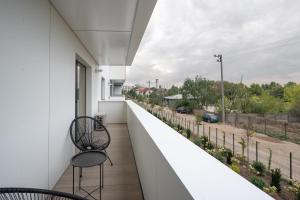 Balkón nebo terasa v ubytování The Cortina One 1BR Apartment for 4