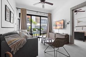 a living room with a couch and a table at NOK Perfect 1 BR by Vistacana Rentals in Punta Cana