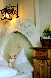 Posteľ alebo postele v izbe v ubytovaní Alp Art Hotel Götzens