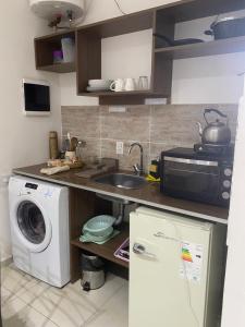 Kuchyň nebo kuchyňský kout v ubytování Wawa Estudio