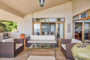 Χώρος καθιστικού στο Llandudno penthouse apartment